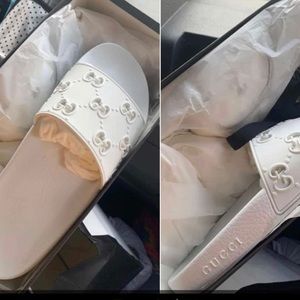 Gucci sandals barely worn excellent condition with dust bags and box